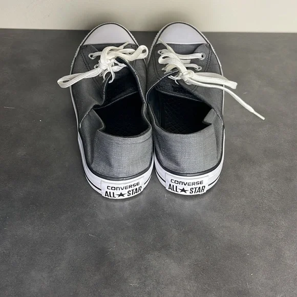 Converse All Stars in dark gray. Satin-like material, excellent condition size 8 - Picture 3 of 7